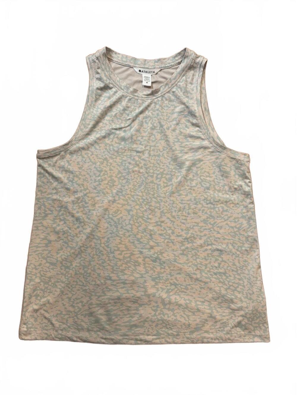 Athleta Chi Activewear Tank in Size Medium with Subtle Patterned